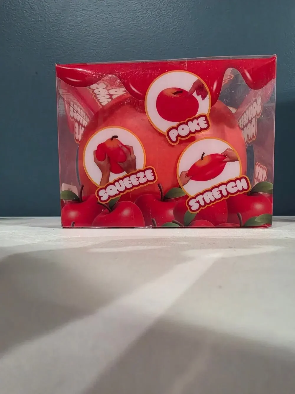 Squeeze Apple Giant Red Squishy Stretch Sensory Toy NEW IN BOX 2026